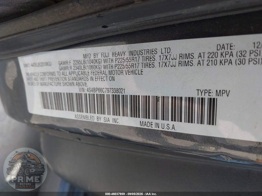 2009 SUBARU OUTBACK 2.5I LIMITED — фото 9