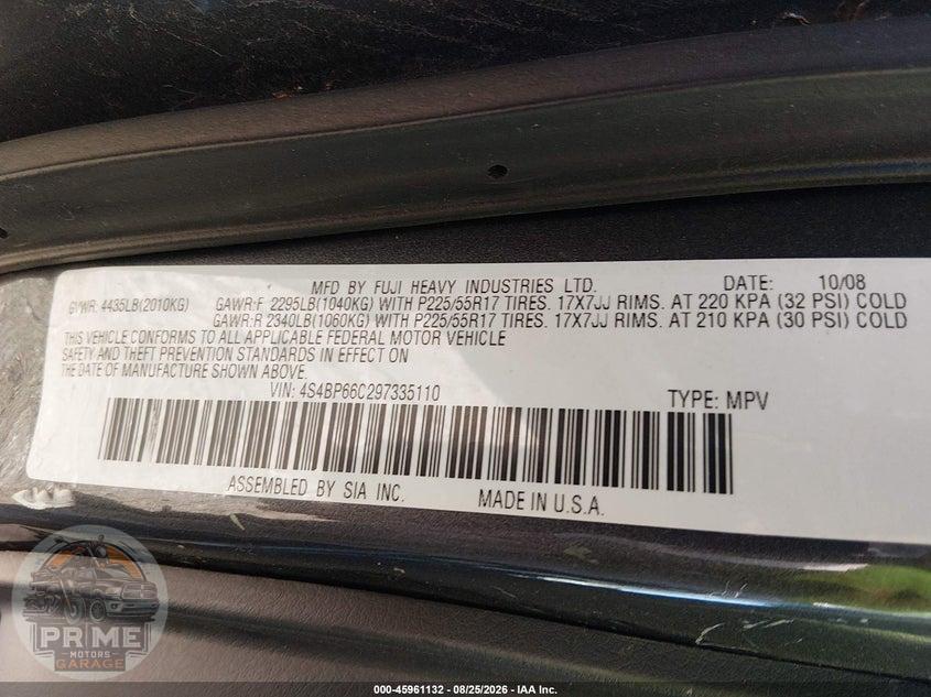 2009 SUBARU OUTBACK 2.5I LIMITED — фото 9