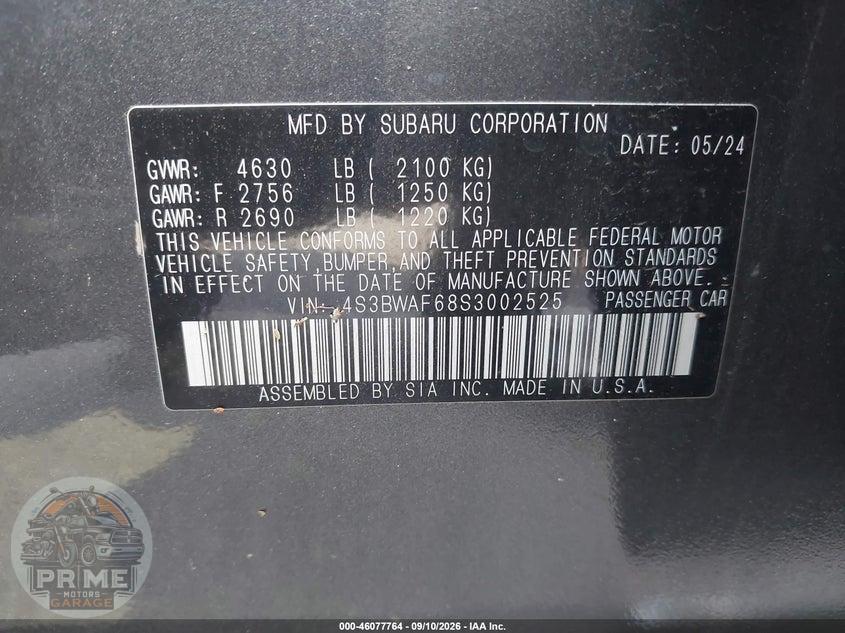 2025 SUBARU LEGACY PREMIUM — фото 9