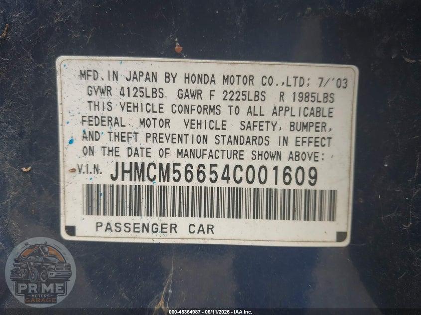 2004 HONDA ACCORD 2.4 EX — фото 9