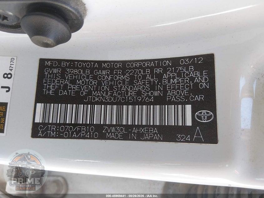 2012 TOYOTA PRIUS TWO — фото 9