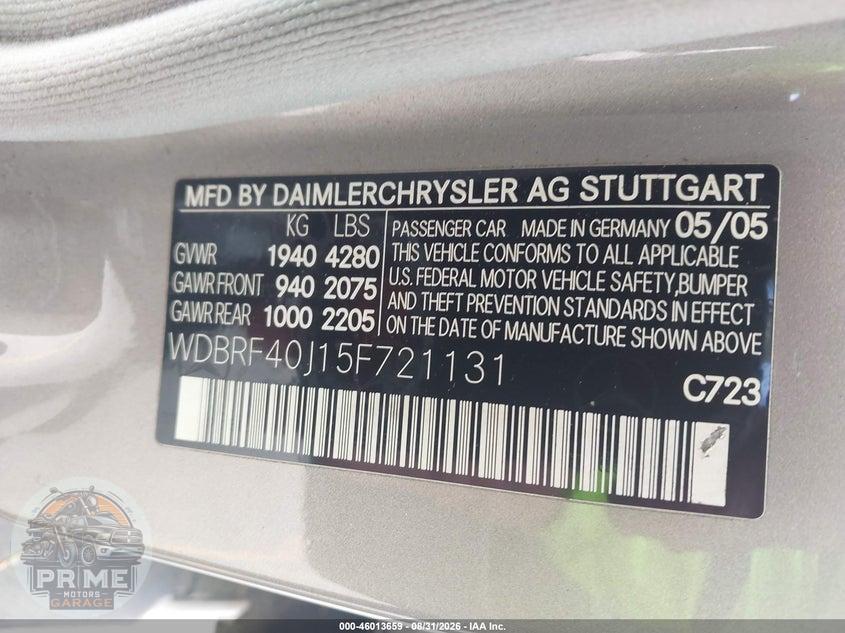2005 MERCEDES-BENZ C 230 KOMPRESSOR SPORT — фото 9