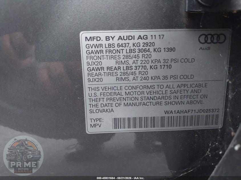 2018 AUDI Q7 2.0T PREMIUM — фото 9