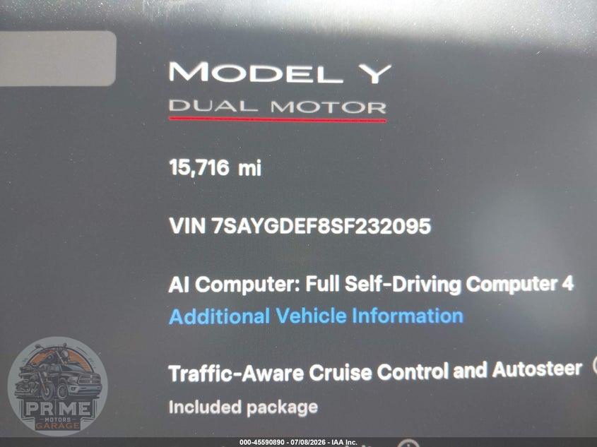 2025 TESLA MODEL Y PERFORMANCE DUAL MOTOR ALL-WHEEL DRIVE — фото 7