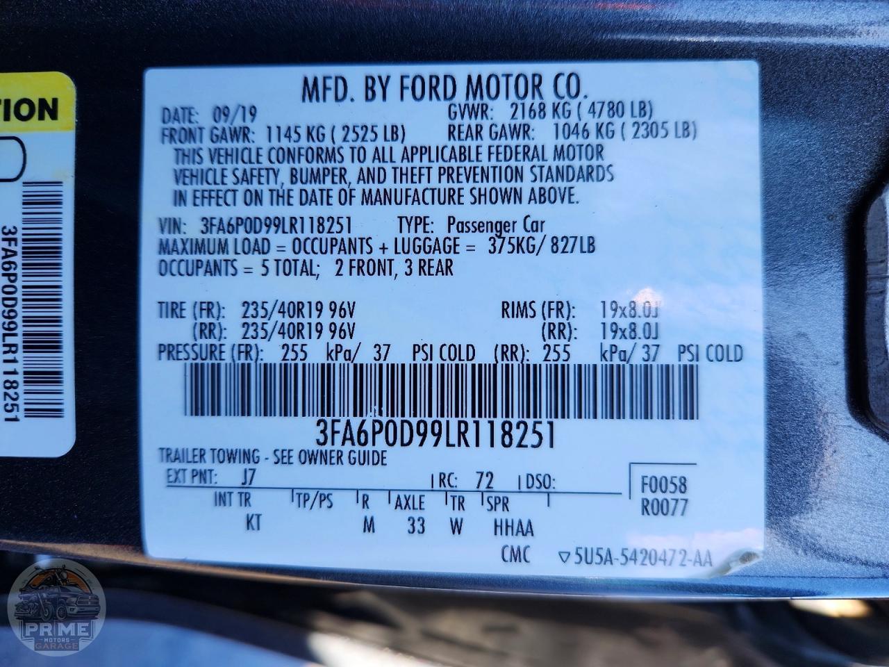 2020 FORD FUSION — фото 13