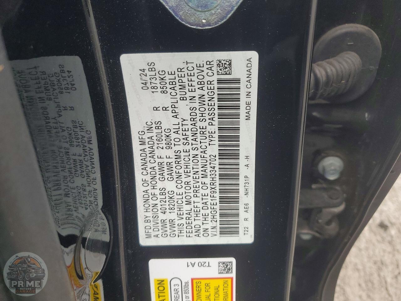 2024 HONDA CIVIC — фото 12