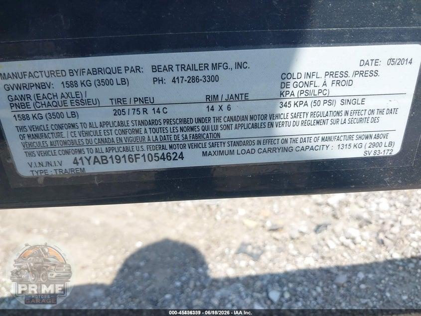 2015 BEAR BOAT TRAILER — фото 9