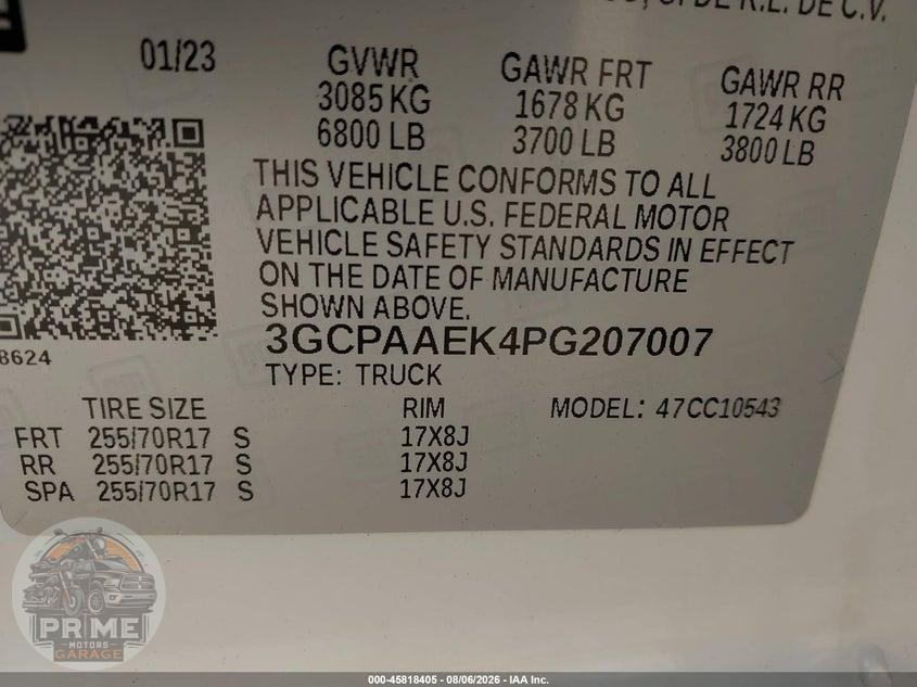 2023 CHEVROLET SILVERADO 1500 2WD  SHORT BED WT — фото 9