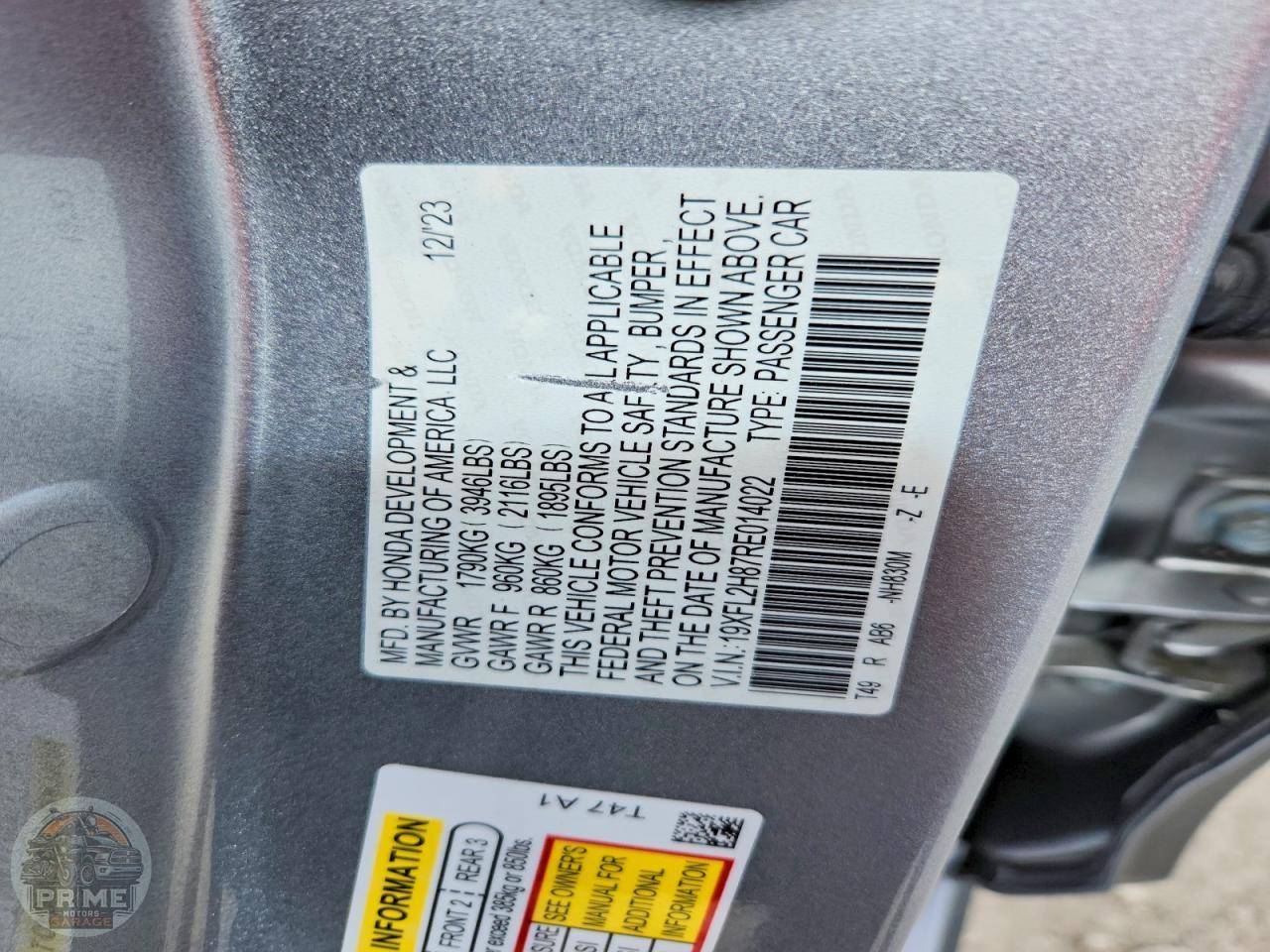 2024 HONDA CIVIC — фото 10