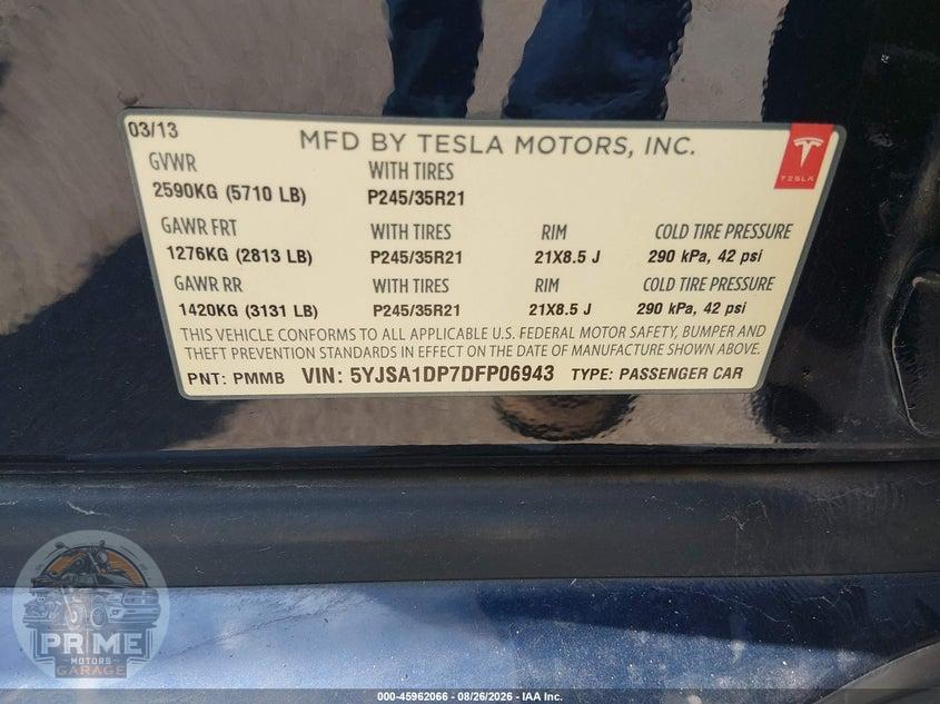 2013 TESLA MODEL S PERFORMANCE — фото 9