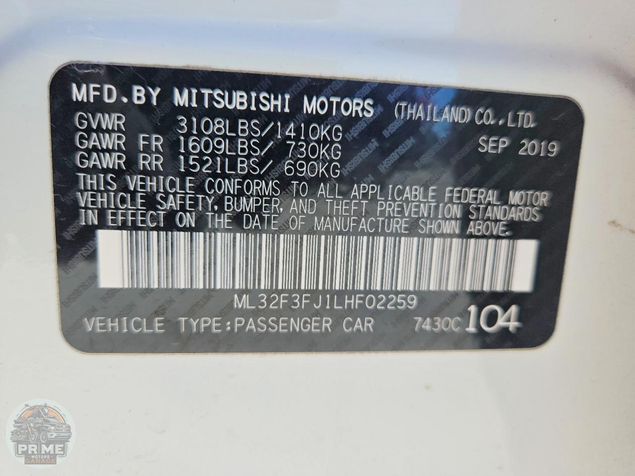 2020 MITSUBISHI MIRAGE — фото 13