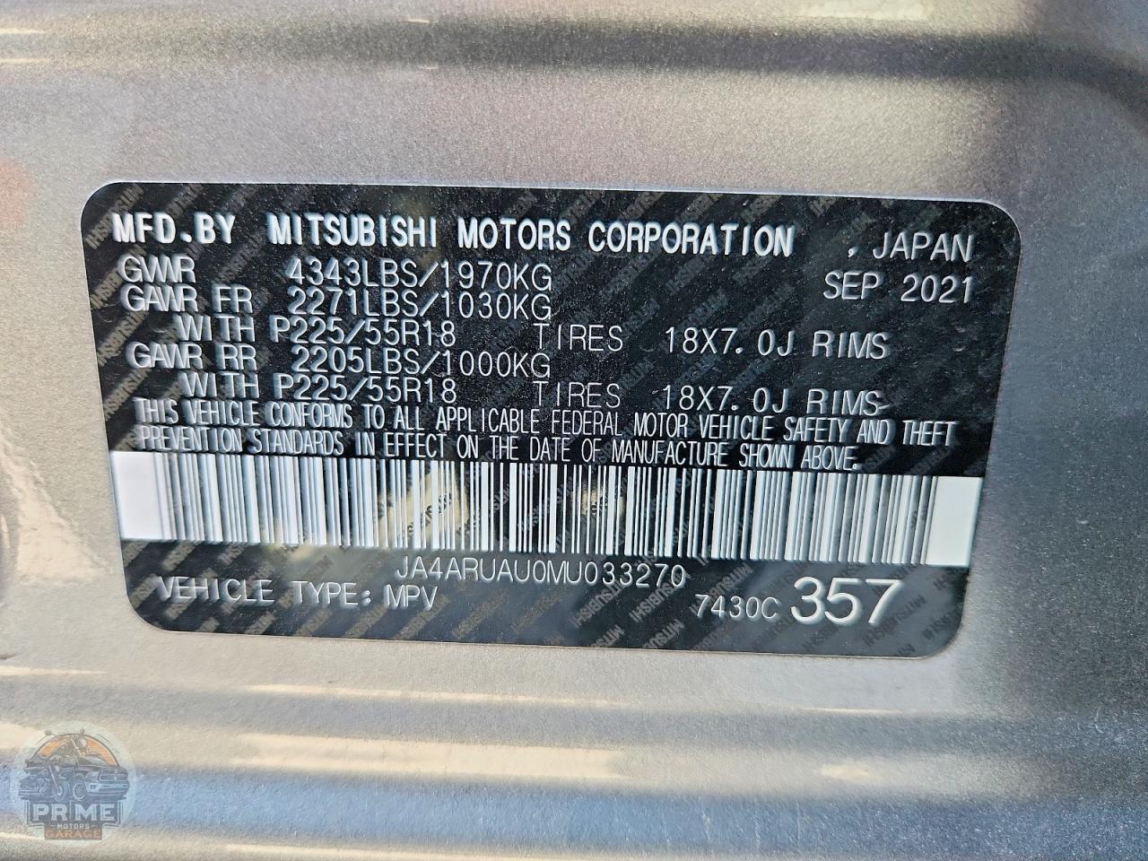 2021 MITSUBISHI OUTLANDER — фото 14