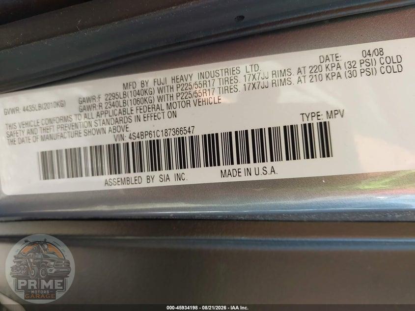 2008 SUBARU OUTBACK 2.5I/2.5I L.L. BEAN EDITION — фото 9