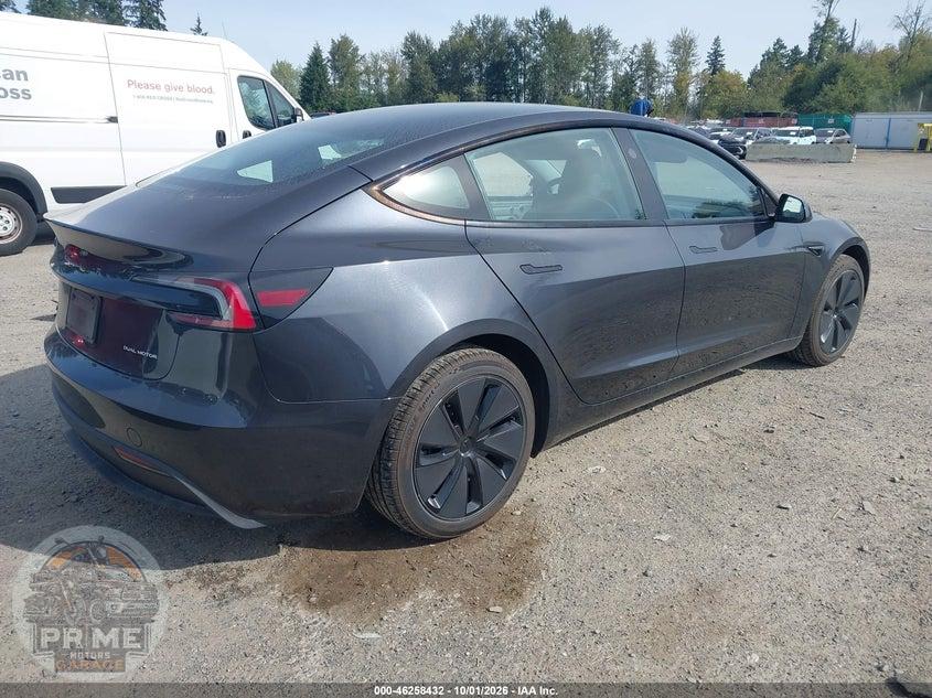 2025 TESLA MODEL 3 LONG RANGE ALL-WHEEL DRIVE — фото 4