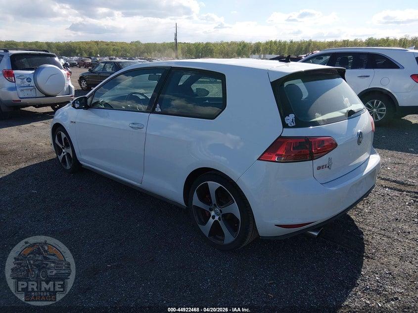 2016 VOLKSWAGEN GOLF GTI S W/PERFORMANCE PACKAGE 2-DOOR — фото 3