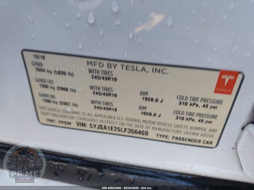 2020 TESLA MODEL S LONG RANGE DUAL MOTOR ALL-WHEEL DRIVE/LONG RANGE PLUS DUAL MOTOR ALL-WHEEL DRIVE — фото 9