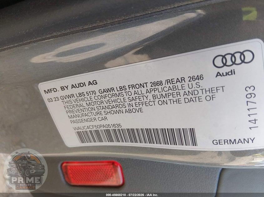 2023 AUDI S5 SPORTBACK PREMIUM PLUS TFSI QUATTRO TIPTRONIC — фото 9