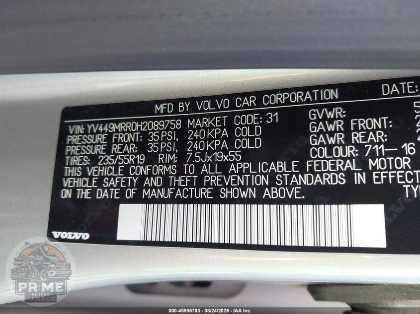 2017 VOLVO XC60 T6 DYNAMIC — фото 9