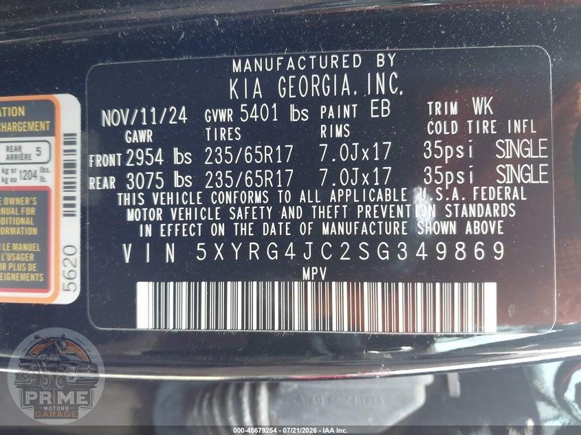 2025 KIA SORENTO LX — фото 9