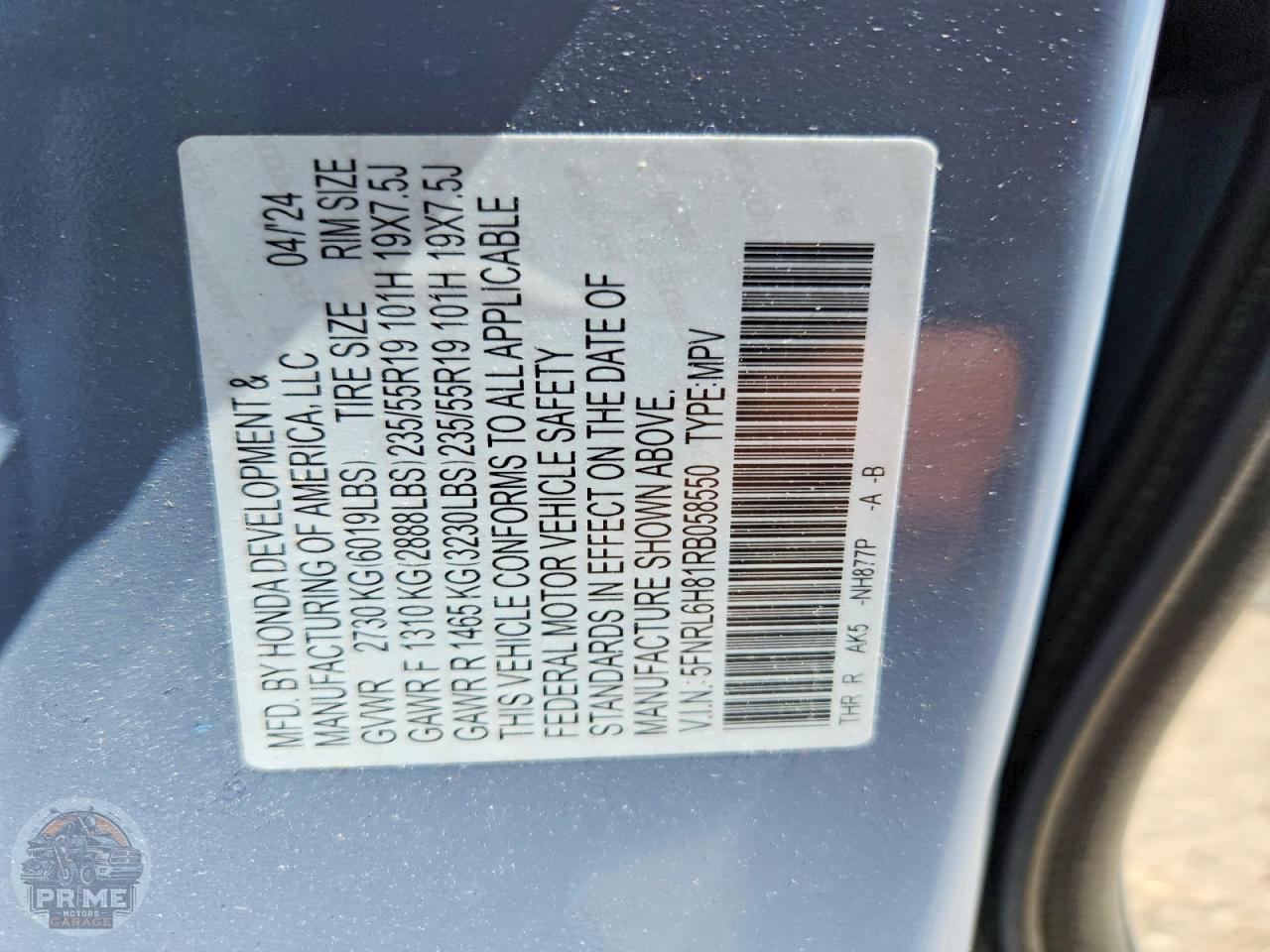 2024 HONDA ODYSSEY — фото 13