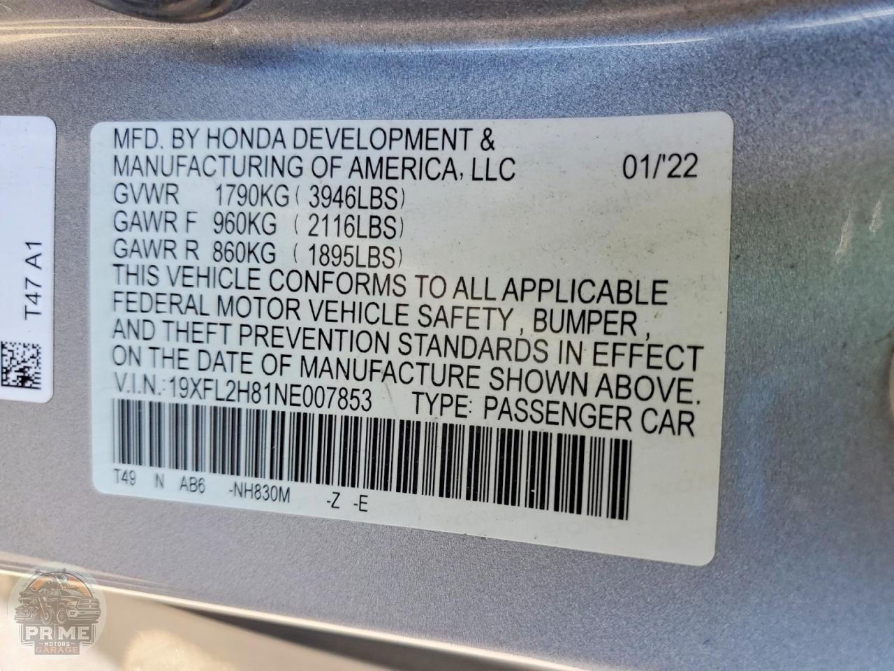 2022 HONDA CIVIC — фото 13