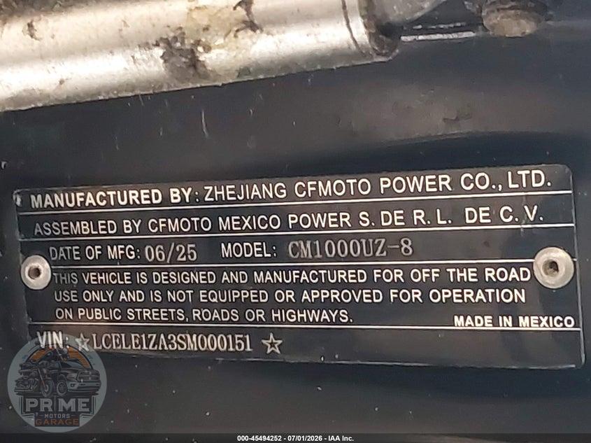 2025 CF MOTO UFORCE U10 PRO — фото 10
