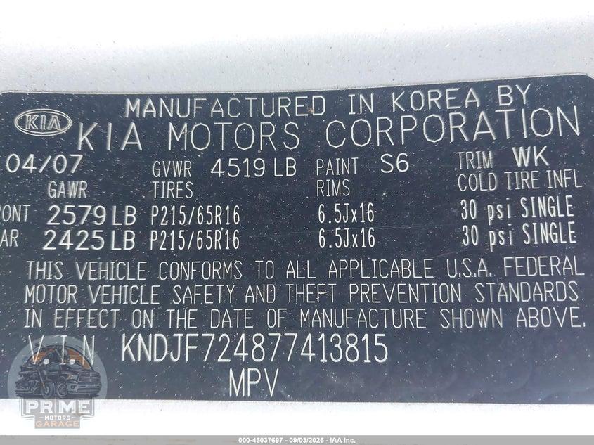 2007 KIA SPORTAGE LX — фото 9