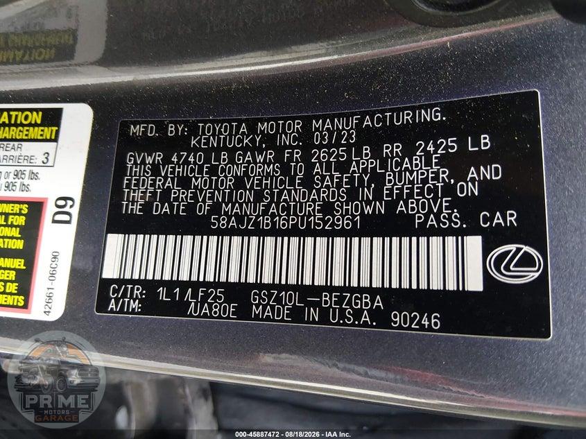 2023 LEXUS ES 350 F SPORT HANDLING — фото 9