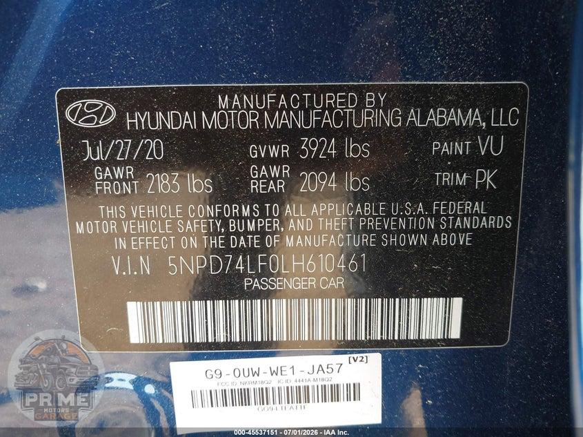 2020 HYUNDAI ELANTRA SE — фото 9