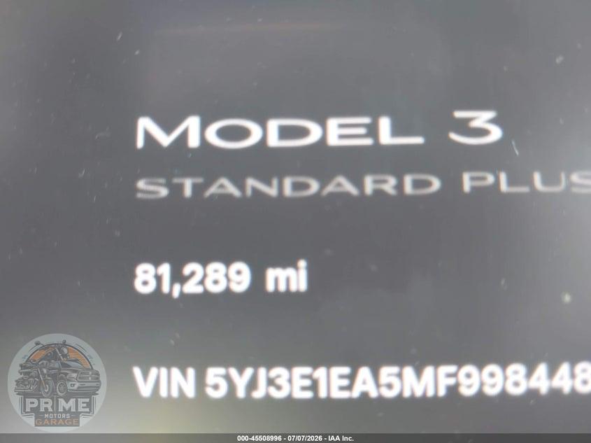 2021 TESLA MODEL 3 STANDARD RANGE PLUS REAR-WHEEL DRIVE — фото 7