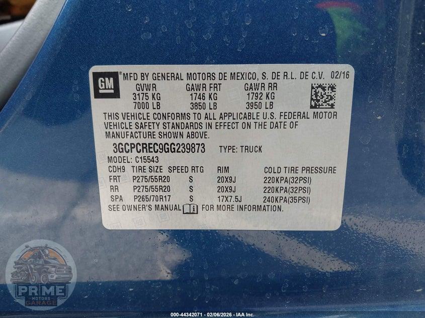 2016 CHEVROLET SILVERADO 1500 1LT — фото 9
