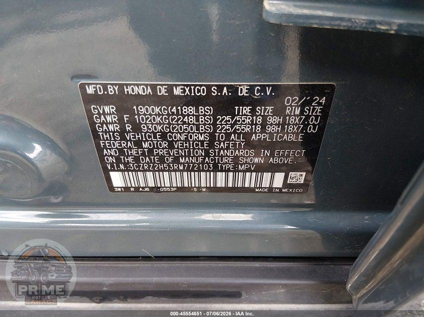 2024 HONDA HR-V AWD SPORT/AWD SPORT W/O BSI — фото 9