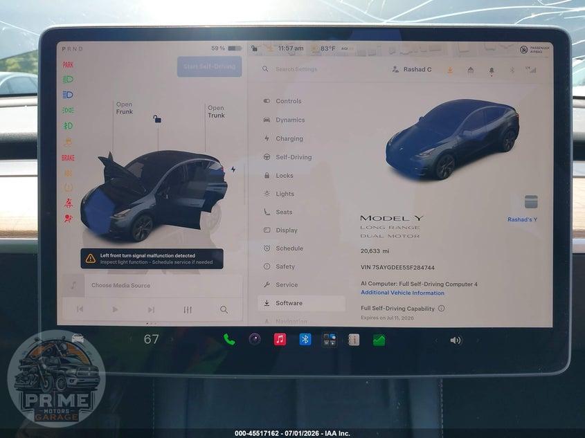 2025 TESLA MODEL Y LONG RANGE DUAL MOTOR ALL-WHEEL DRIVE — фото 7