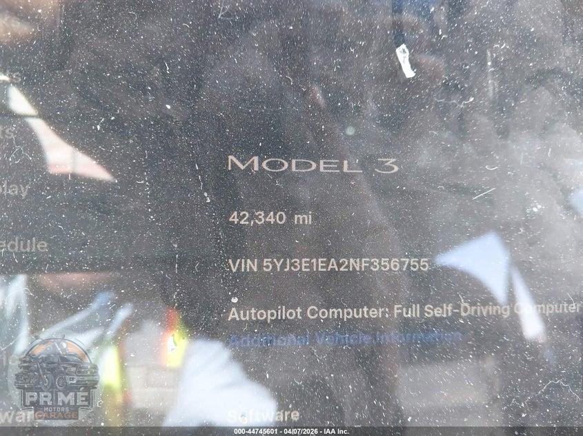 2022 TESLA MODEL 3 REAR-WHEEL DRIVE — фото 14
