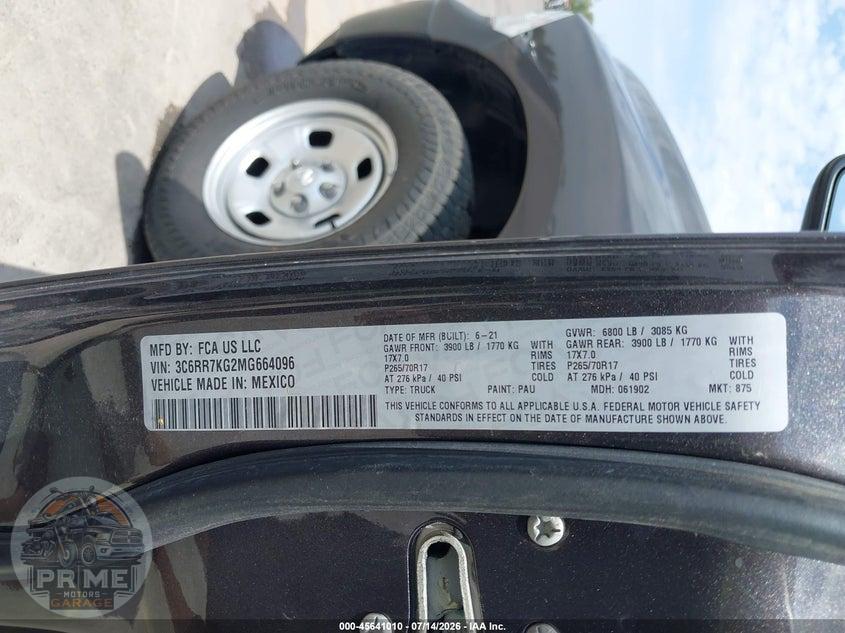 2021 RAM 1500 CLASSIC TRADESMAN  4X4 5'7 BOX — фото 9