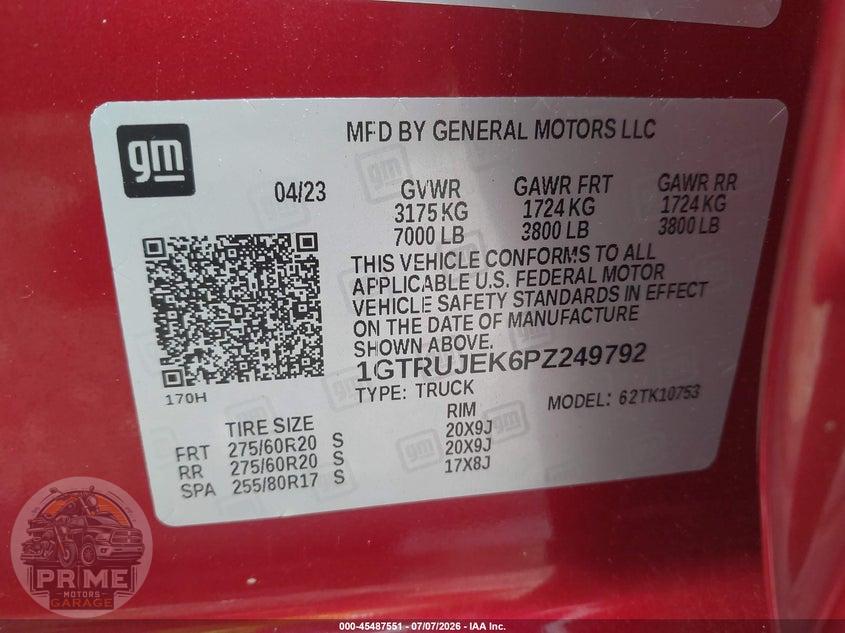 2023 GMC SIERRA 1500 4WD  STANDARD BOX ELEVATION WITH 3VL — фото 9