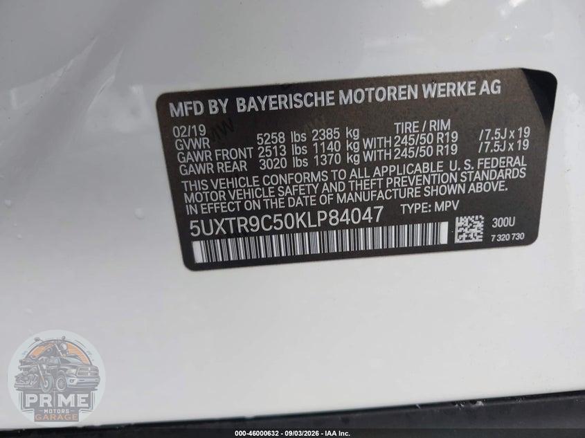 2019 BMW X3 XDRIVE30I — фото 9