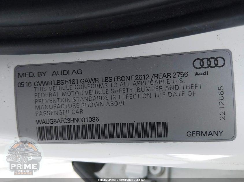 2017 AUDI A6 PREMIUM PLUS — фото 9
