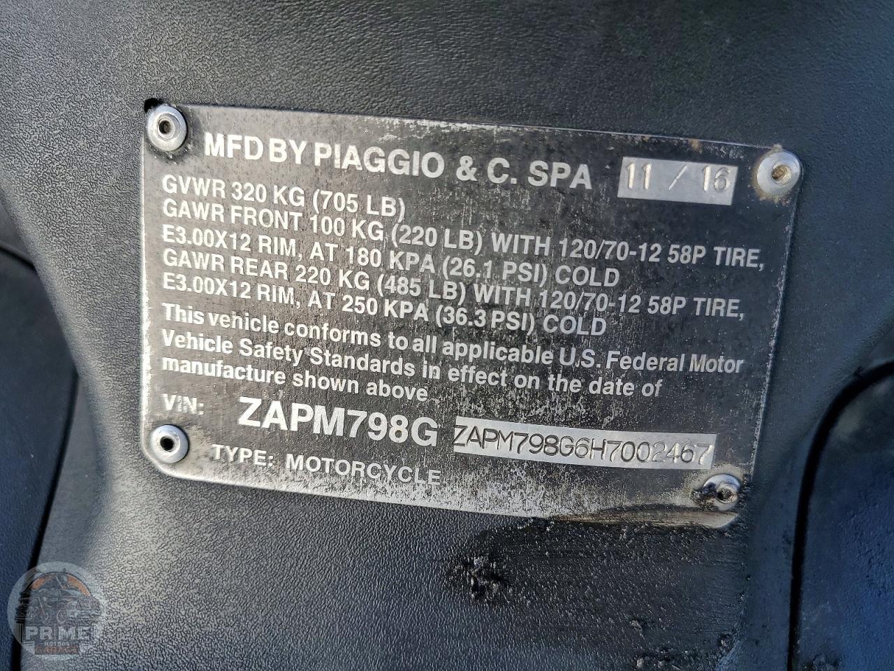 2017 PIAGGIO FLY — фото 9