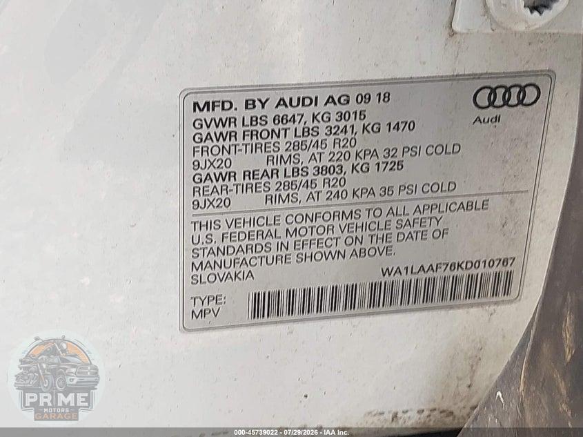 2019 AUDI Q7 55 PREMIUM — фото 9