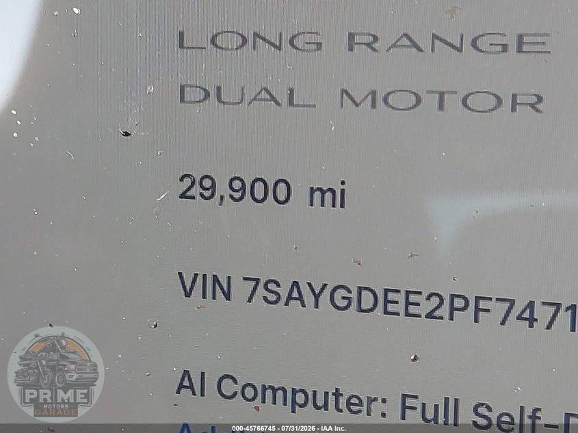 2023 TESLA MODEL Y AWD/LONG RANGE DUAL MOTOR ALL-WHEEL DRIVE — фото 15
