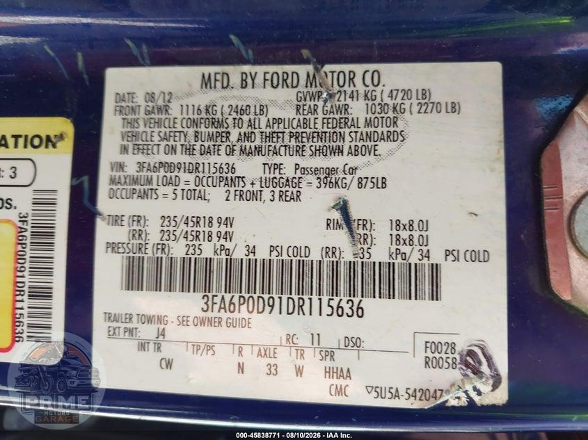 2013 FORD FUSION TITANIUM — фото 9