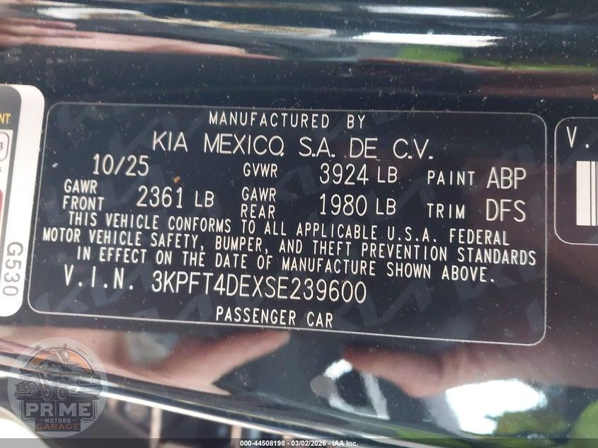 2025 KIA K4 LX — фото 9