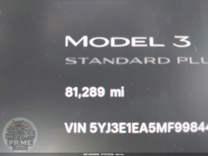 2021 TESLA MODEL 3 STANDARD RANGE PLUS REAR-WHEEL DRIVE — фото 14
