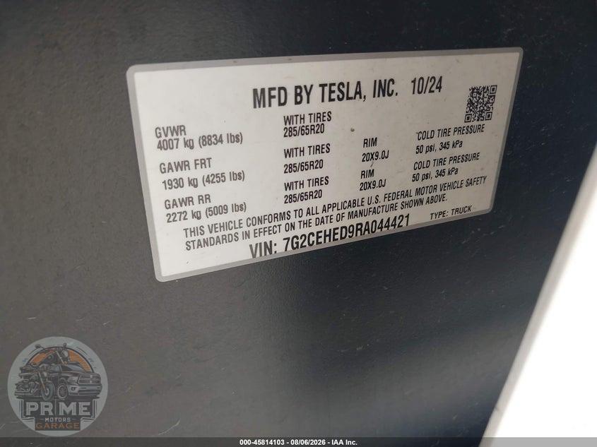 2024 TESLA CYBERTRUCK ALL-WHEEL DRIVE — фото 9