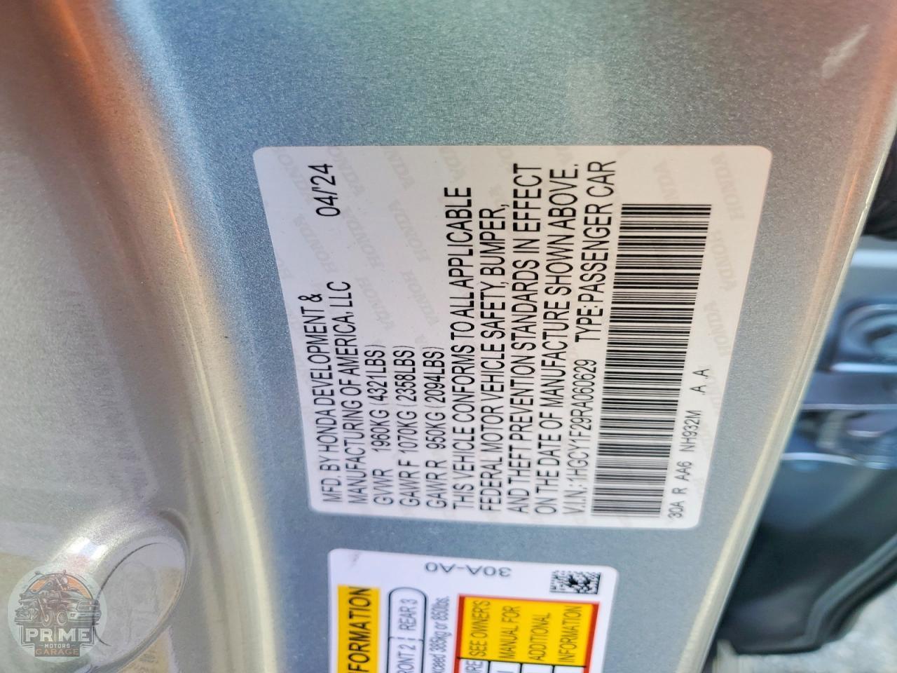 2024 HONDA ACCORD — фото 12