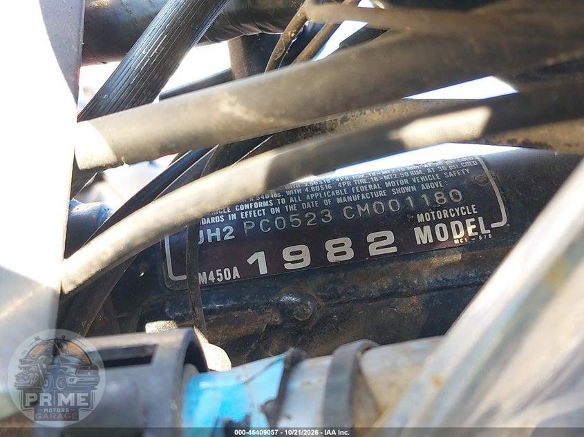 1982 HONDA CM450 A — фото 10