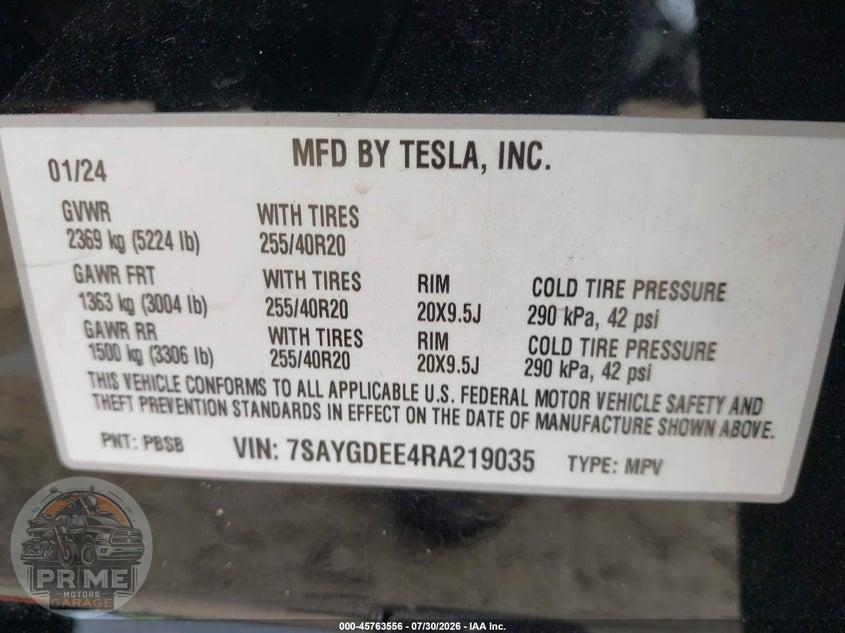 2024 TESLA MODEL Y LONG RANGE DUAL MOTOR ALL-WHEEL DRIVE — фото 9