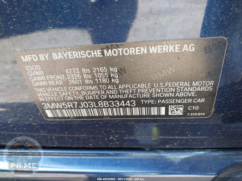 2020 BMW 330I XDRIVE — фото 8