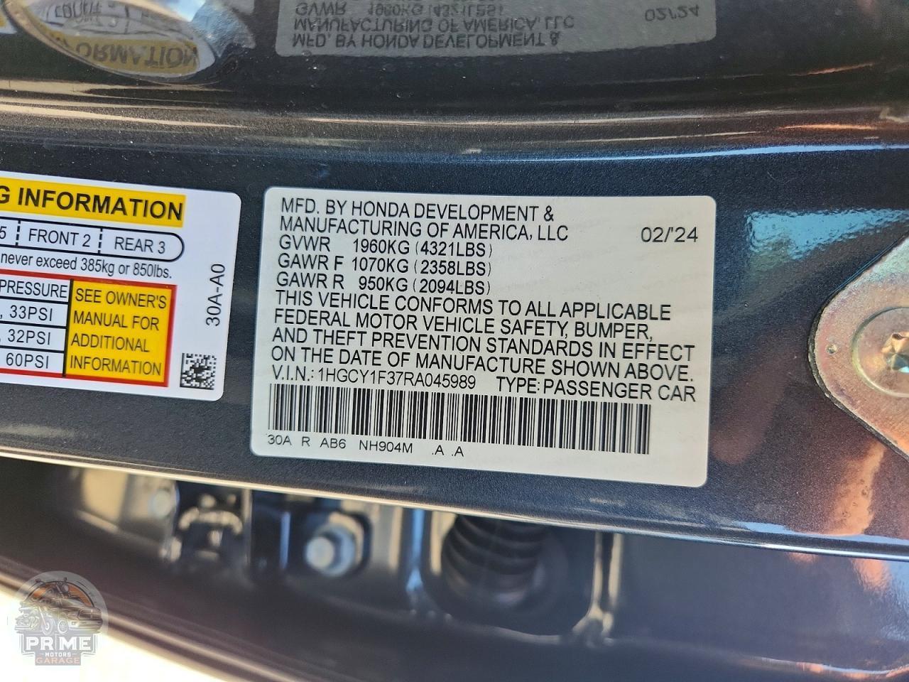 2024 HONDA ACCORD — фото 12